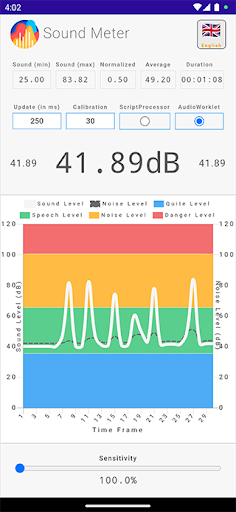 Sound Meter Screen 2