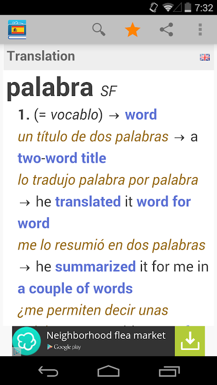 Spanish Dictionary by Farlex - 4.0 - (Android)