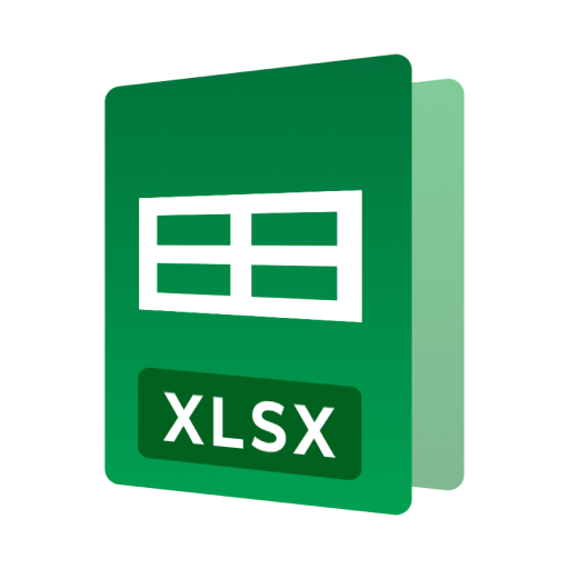 محرر XLSX: جدول بيانات Excel