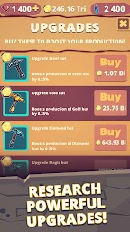 Miner Clicker: Idle Gold Mine Tycoon. Mining Game