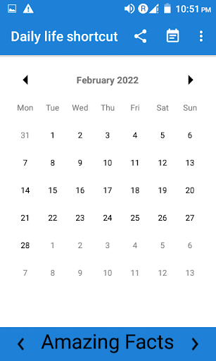 Daily life shortcut Screen 2