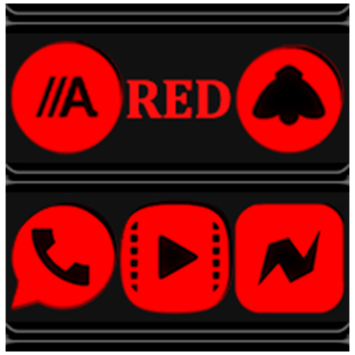 Red and Black Icon Pack