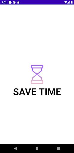 Android application SAVE TIME screenshort