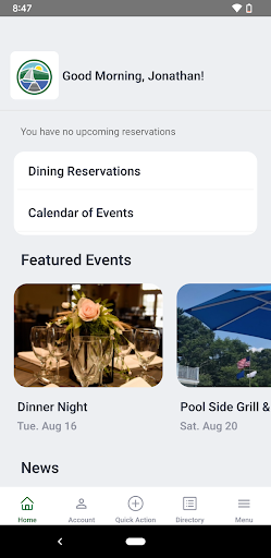 Mountain Lakes Club Screen 2