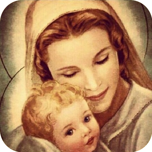 Virgin Mary and Jesus logo
