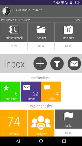 Android application tweppy screenshort