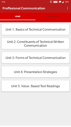 Android application Professional Communication screenshort