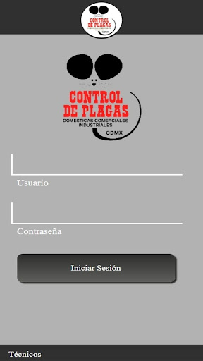 Android application Control de Plagas Téc CDMX screenshort