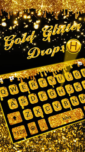Gold Glisten Drops Theme Screen 2