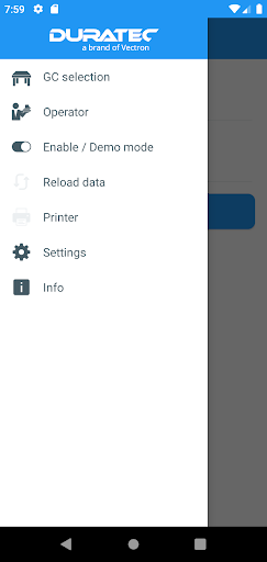 Android application Duratec MobileApp screenshort