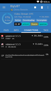 Captura de Pantalla 3 BiglyBT, Torrent Downloader android