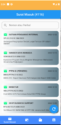 SIDILAN - Disposisi Online Screen 2