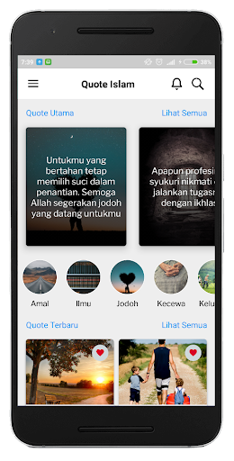 Android application Quote Islam - Kumpulan kata mu screenshort