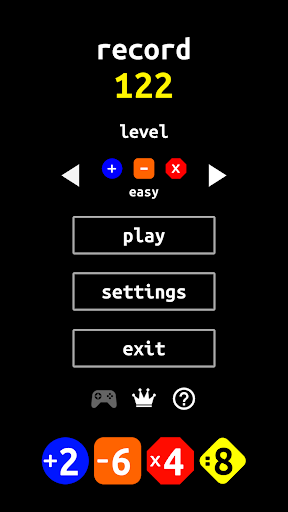 Android application endless math game screenshort