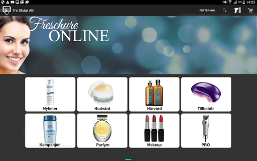 Android application e-seller Customer screenshort
