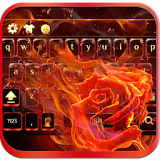 Fire Rose keyboard Theme flame icon