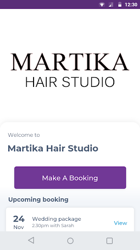 Android application Martika Hair Studio screenshort