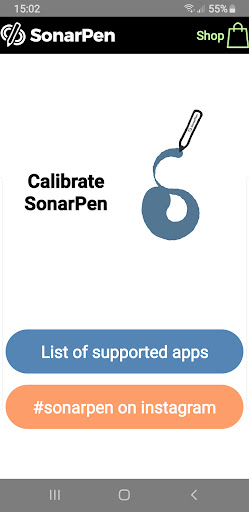 SonarPen Calibrate Screen 2