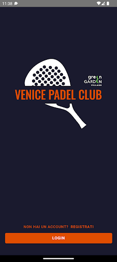 Android application Venice Padel Club screenshort