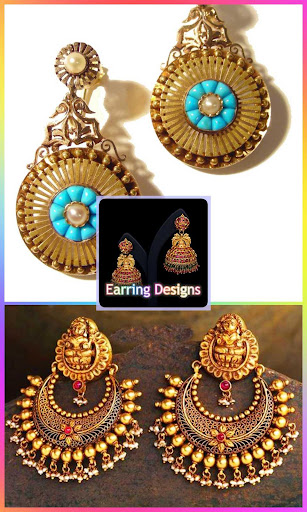 Earring Design Pearl Gold Screen 3