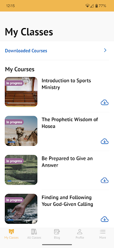 Android application ODB University screenshort