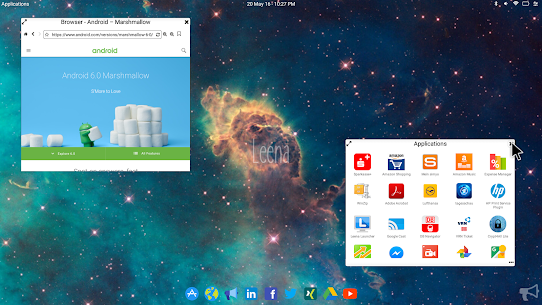 Leena Desktop UI (Multiwindow) For PC installation