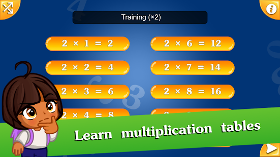 Matematik: Multiplikation Skærmbillede