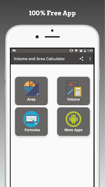Captura de Pantalla 2 Calculadora de área y volumen android