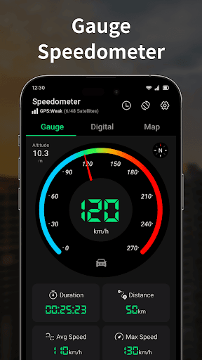 Speedometer Offline: GPS, HUD screenshot 26