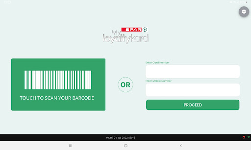 Android application MyLoyaltyKiosk screenshort