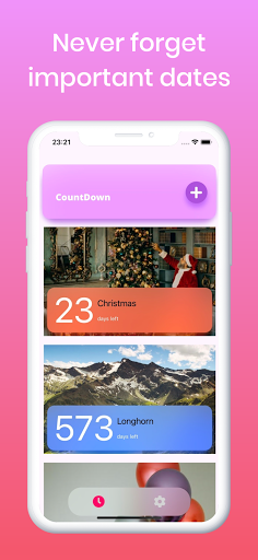 Android application Countdown Widget screenshort