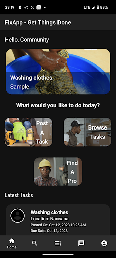 FixApp - Handyman, tasks Screen 2