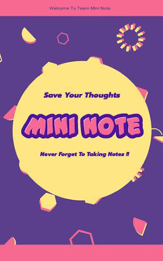 Android application Mini Note(Notes & CheckList) screenshort
