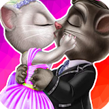 Talking Cats Wedding Kiss!! icon