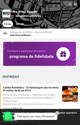 Android application Bro Arte E Burguer screenshort