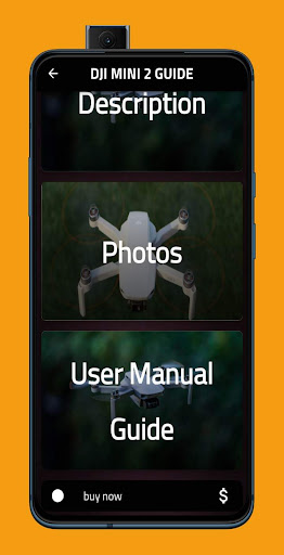 Android application DJI MINI 2 GUIDE screenshort