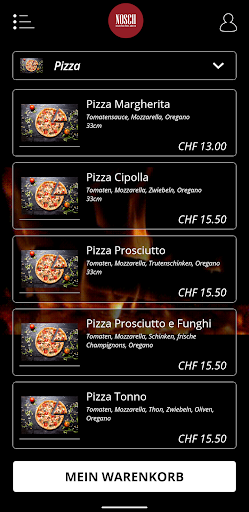 Android application Nosch Holzofen Pizza Kurier screenshort
