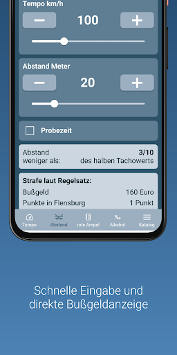 Bußgeldrechner Screenshot 2 - AppWisp.com