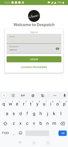 Android application STS Dispatch screenshort