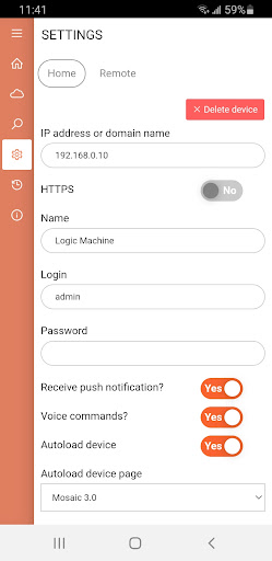 LogicMachine Screen 2