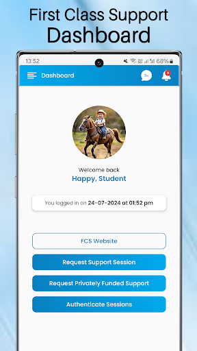Android application FCS Student screenshort
