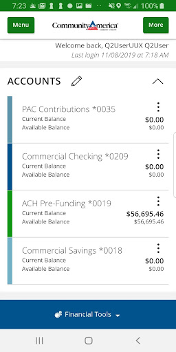 CommunityAmerica Business Screen 2