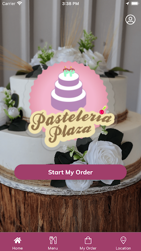 Android application Pasteleria Plaza screenshort