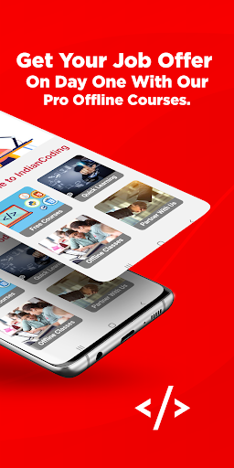 Indian Coding Academy: Courses Screen 2