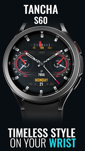 Android application Tancha S60 Analog Watch Face screenshort