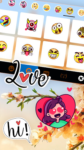 Blossomy Flower Keyboard Backg Screen 3