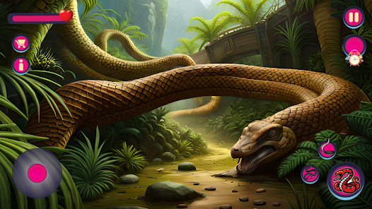 Imágen 24 Wild Snake Anaconda Cobra Game android