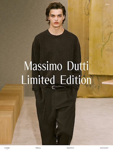 Screenshot of Massimo Dutti: Clothing store