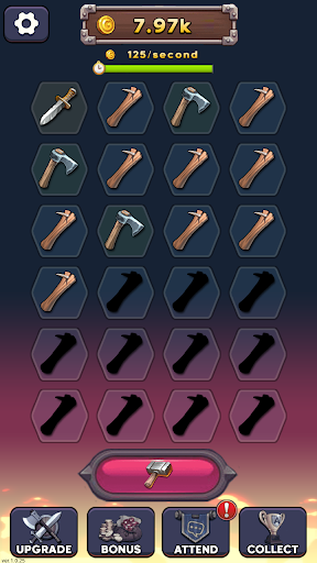 Android application Merge Smith - Weapon Upgrade screenshort