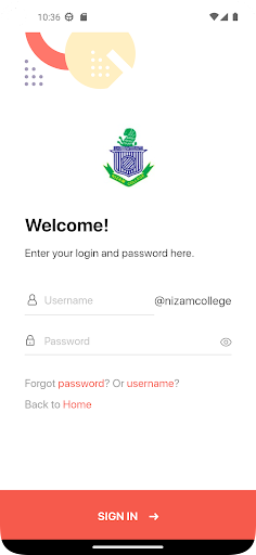 Nizam College Screen 2